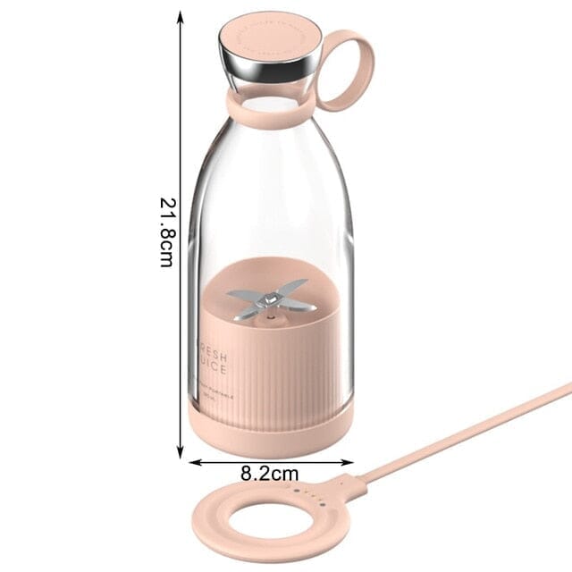Mini Liquidificador Portátil Liq.portátil 2 Superfacilita Rosa 